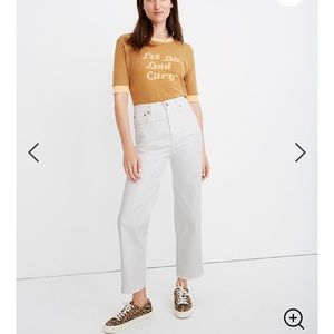 Brand new madewell slim wide leg jeans